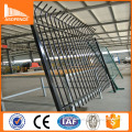 most popular black color used metal security gates heavy welded fence panel for sale